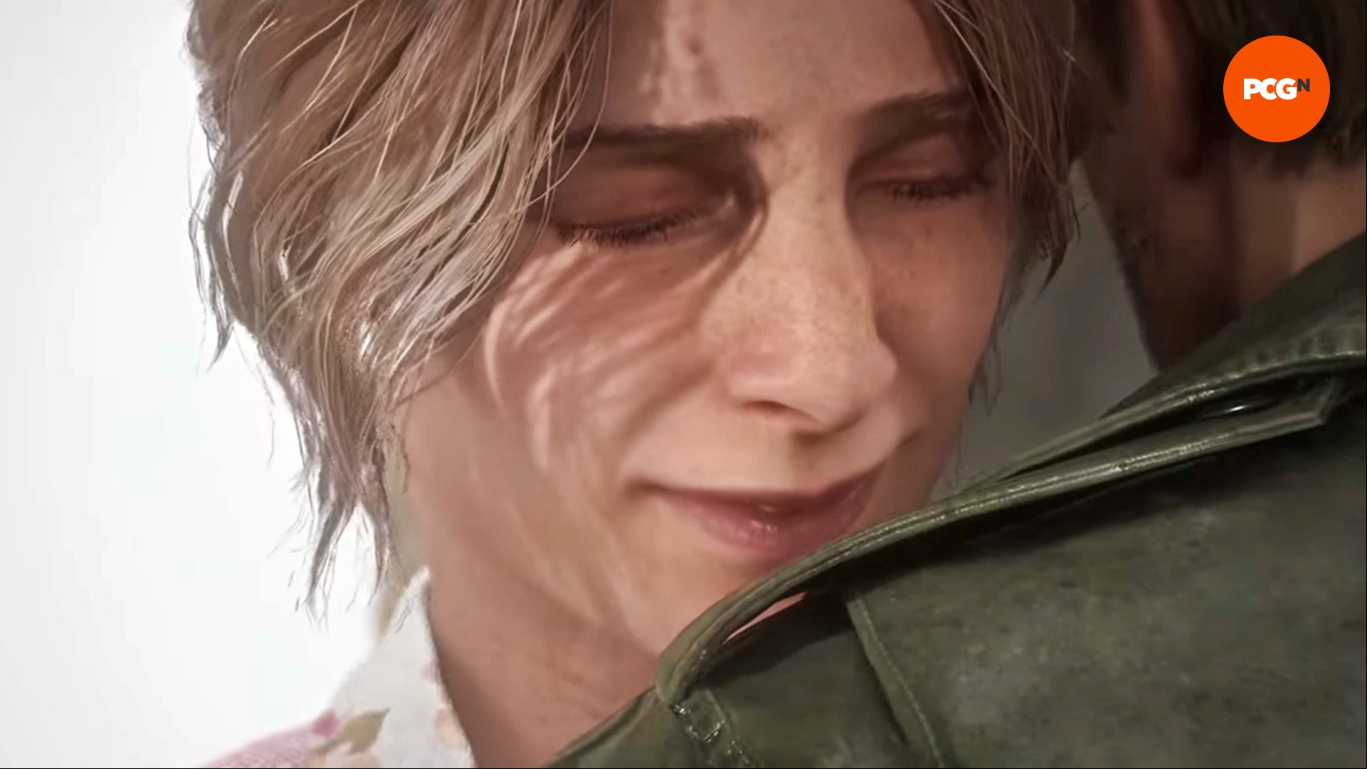 Mary embraces James in one of the Silent Hill 2 remake endings.