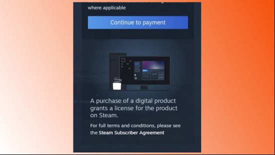 The updated messaging from Steam.