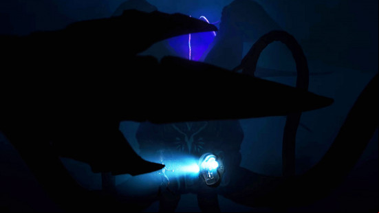 Subnautica 2 release date: a Kraken-esque creature surrounding two people
