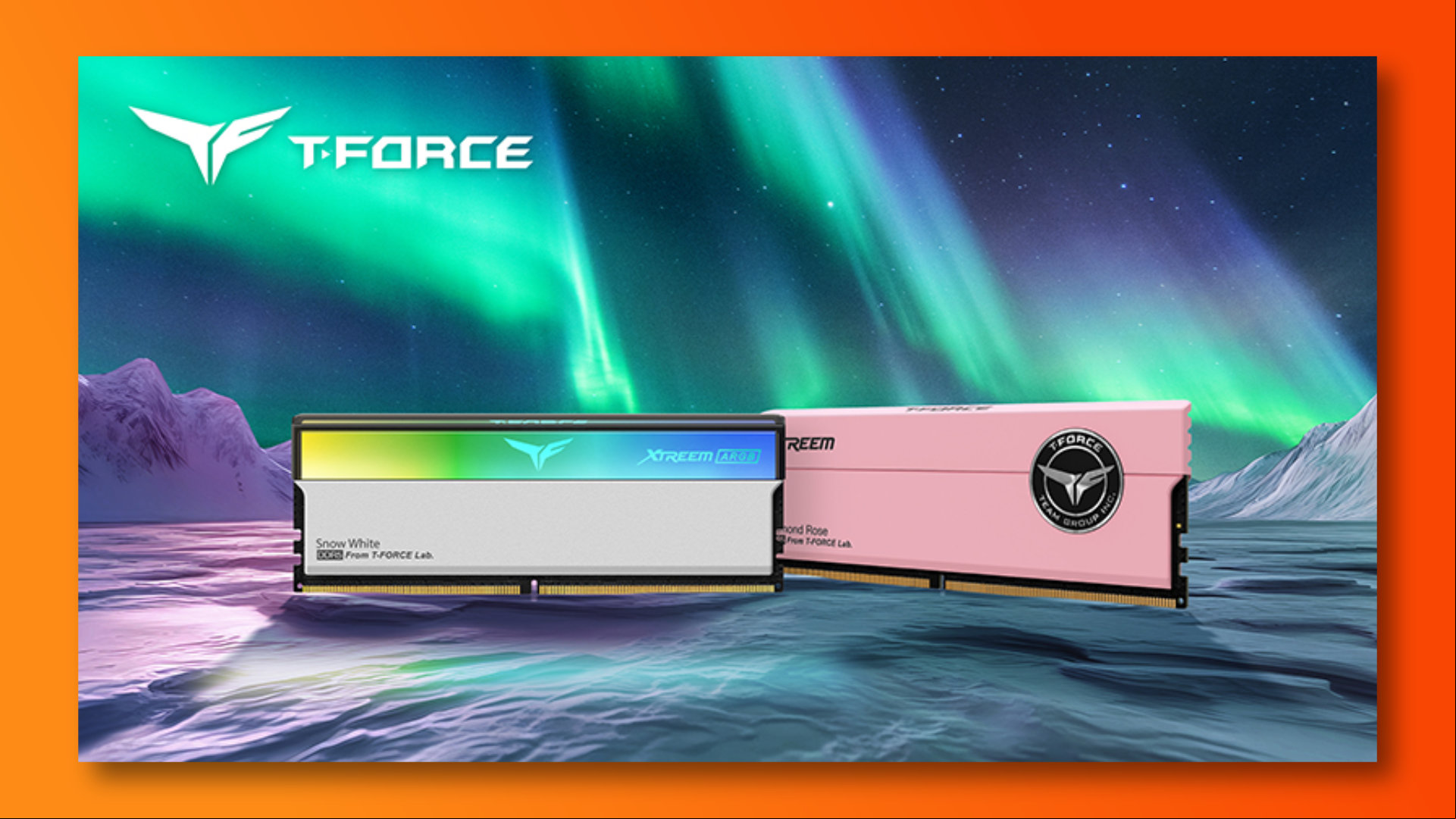 TeamGroup T-Force Xtreem pink and white RAM options