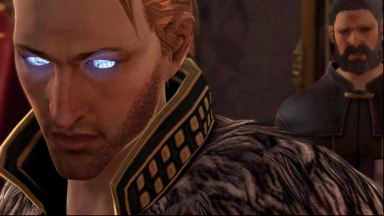 Anders from Dragon Age 2 has a problem with glowing eyes.