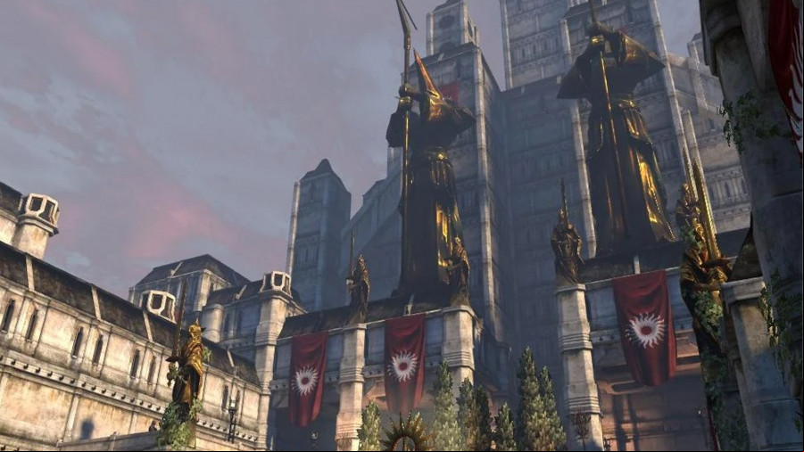 A shot of Kirkwall from Dragon Age 2.