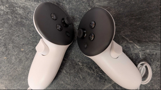 Meta Quest 3S' included controllers, the Meta Touch Plus units