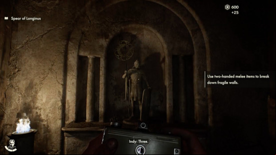 A wound clue statue in Indiana Jones and the Great Circle.