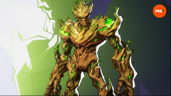 Marvel Rivals characters: a tree-like creature.