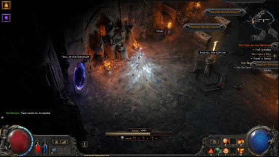 gaining ascendancy reward in path of exile 2