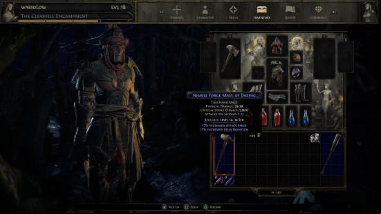 Path of Exile 2 crossplay: the in-game UI
