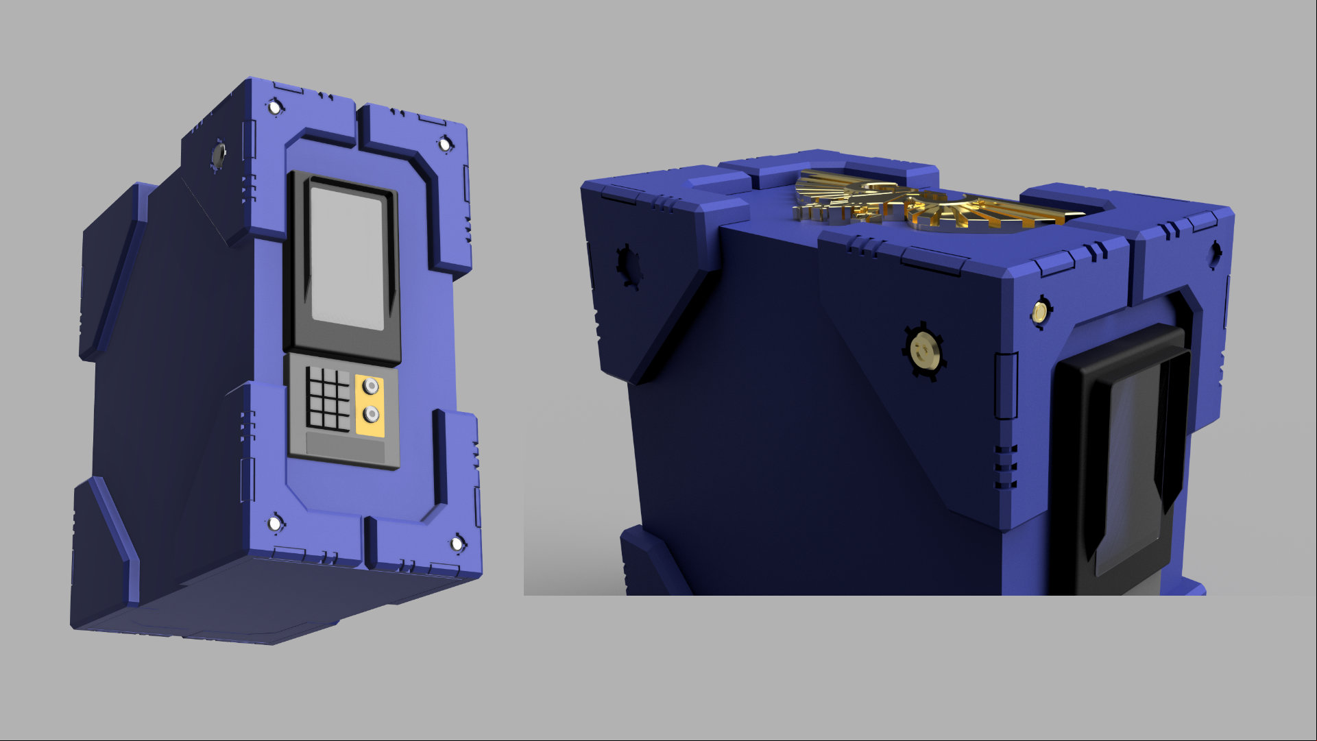 3D design renders of the Thermaltake Warhammer 40k gaming PC build
