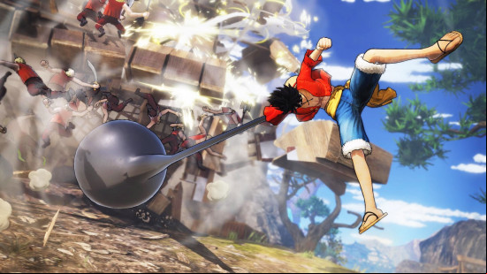 Best anime games: Luffy fighting in One Piece Pirate Warriors 4