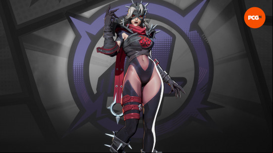 Best Marvel Rivals skins: Invisible Woman in her goth-style Malice skin
