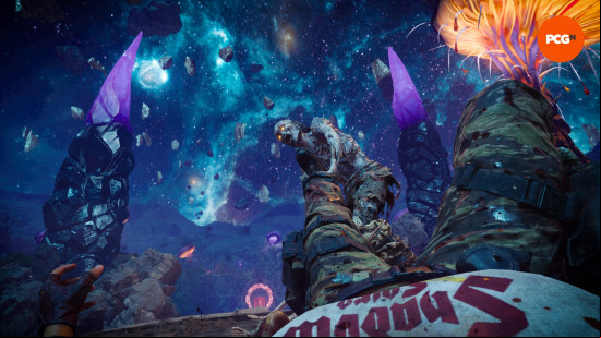 Maya is dragged away by a zombie in the Dark Aether Nexus in the final boss battle of the Black Ops 6 Zombies The Tomb main quest.