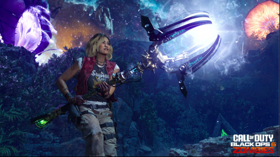 Maya holds the large Staff of Ice, the The Tomb Wonder Weapon, part of the BO6 Zombies The Tomb main quest.