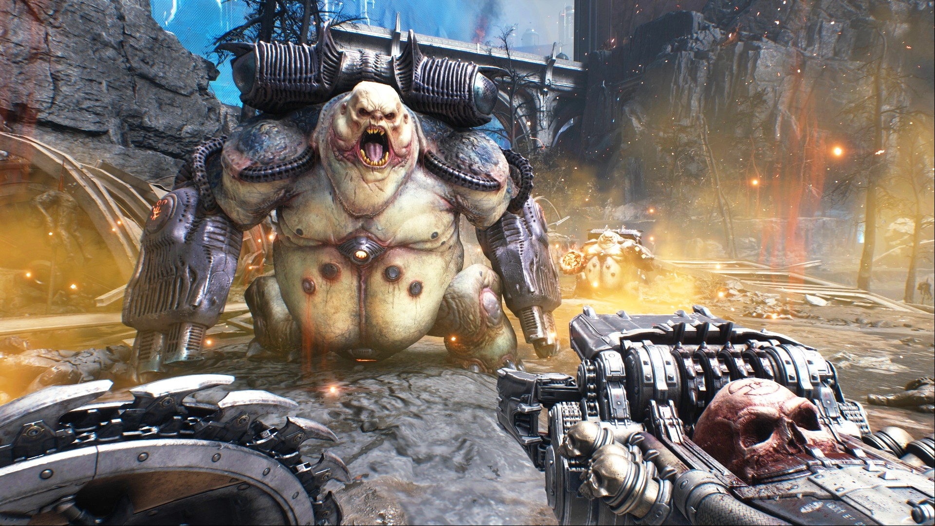 Doom The Dark Ages versus Doom Eternal: A big monster from id and Bethesda FPS game Doom The Dark Ages