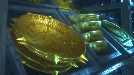 An ornate gold plate to represent the Dragon Age Veilguard mods.