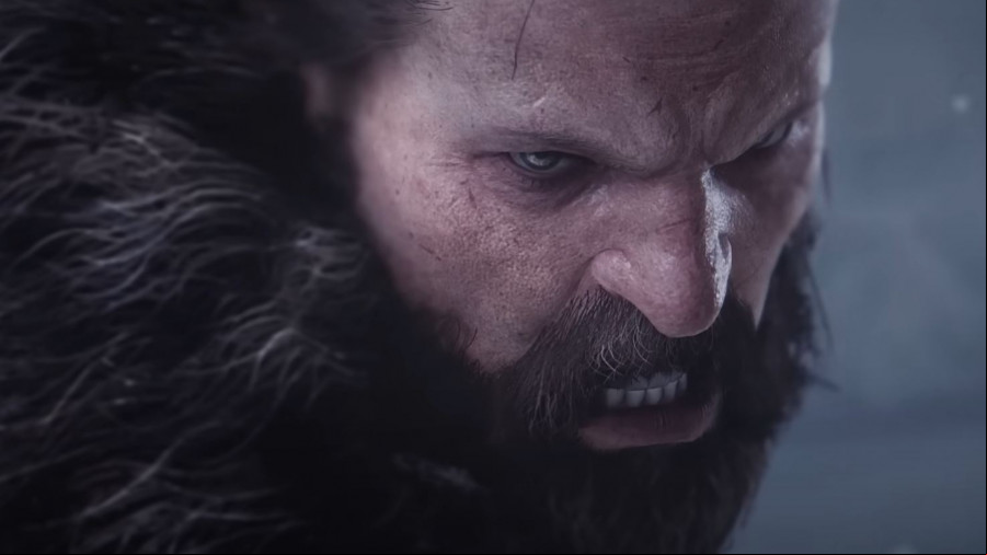 Game of Thrones Kingsroad: A man with a thick black beard grimaces