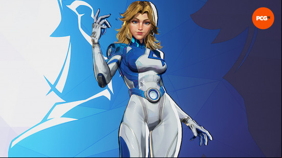Marvel Rivals tier list: the Invisible Woman in her blue and white outfit