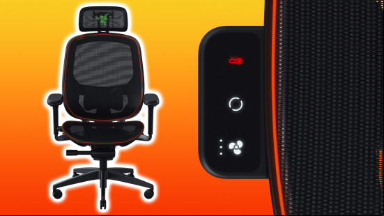 razer ces 2025 project arielle chair next to its touch 
