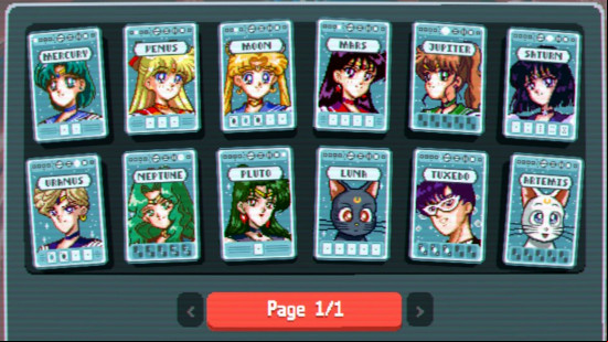 A set of planet cards showing Sailor Moon characters thanks to Sailor Moon Planet Cards, one of the best Balatro mods.