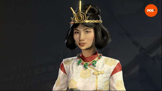 Himiko, High Shaman, one of the best Civ 7 leaders.