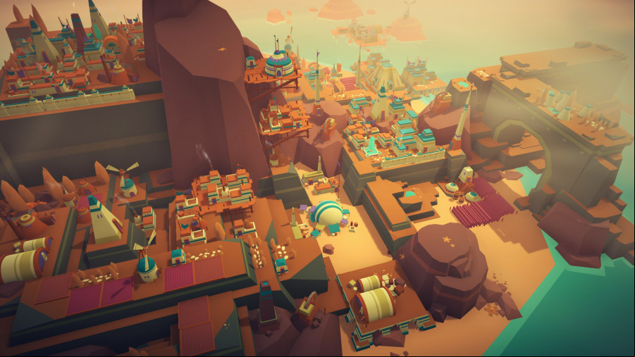 Islanders: A colorful Aztec-style city nestled in the mountains