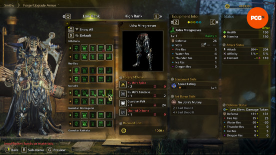 nu urda armor stats in monster hunter wilds