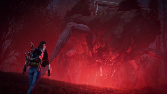 New MMOs: Once Human. Image shows a person walking around a spooky environment.