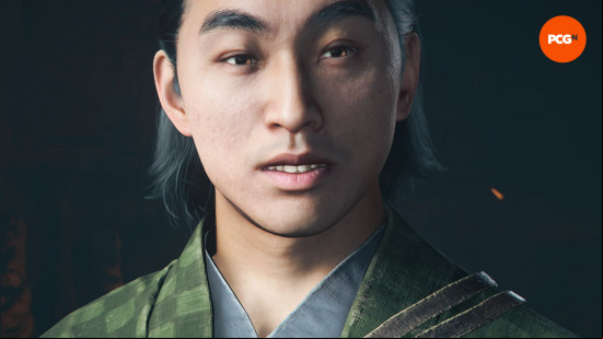 Assassin's Creed Shadows allies: Yagoro wearing a checkered green outfit