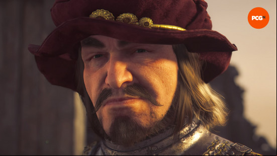 Assassin's Creed Shadows bosses: Duarte de Melo wearing a burgundy hat