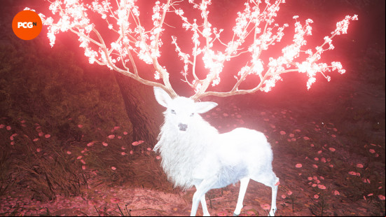 AC Shadows Legendary Sumi-e locations: a white stag with blossom-lined horns