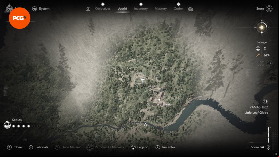 AC Shadows Legendary Sumi-e locations: Macaque location on the map