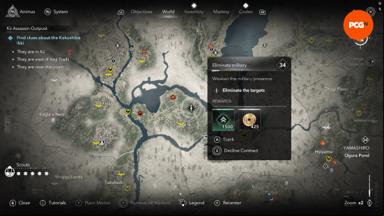 Assassin's Creed Shadows Mon Money: a money-making contract on the map