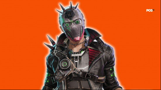 Fragpunk tier list: a man wearing a spiked mask and a leather jacket.