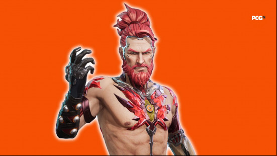 Fragpunk tier list: a shirtless man, with some mechanical components in his chest.