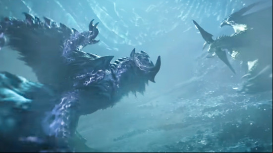 Monster Hunter Wilds quests: The White Wraith fights the Ray Dau in Monster Hunter Wilds.