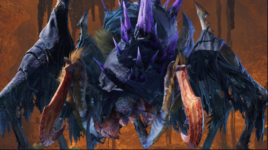 Monster Hunter Wilds quests: The Monster Hunter Wilds Nerscylla in the Oilwell Basin.