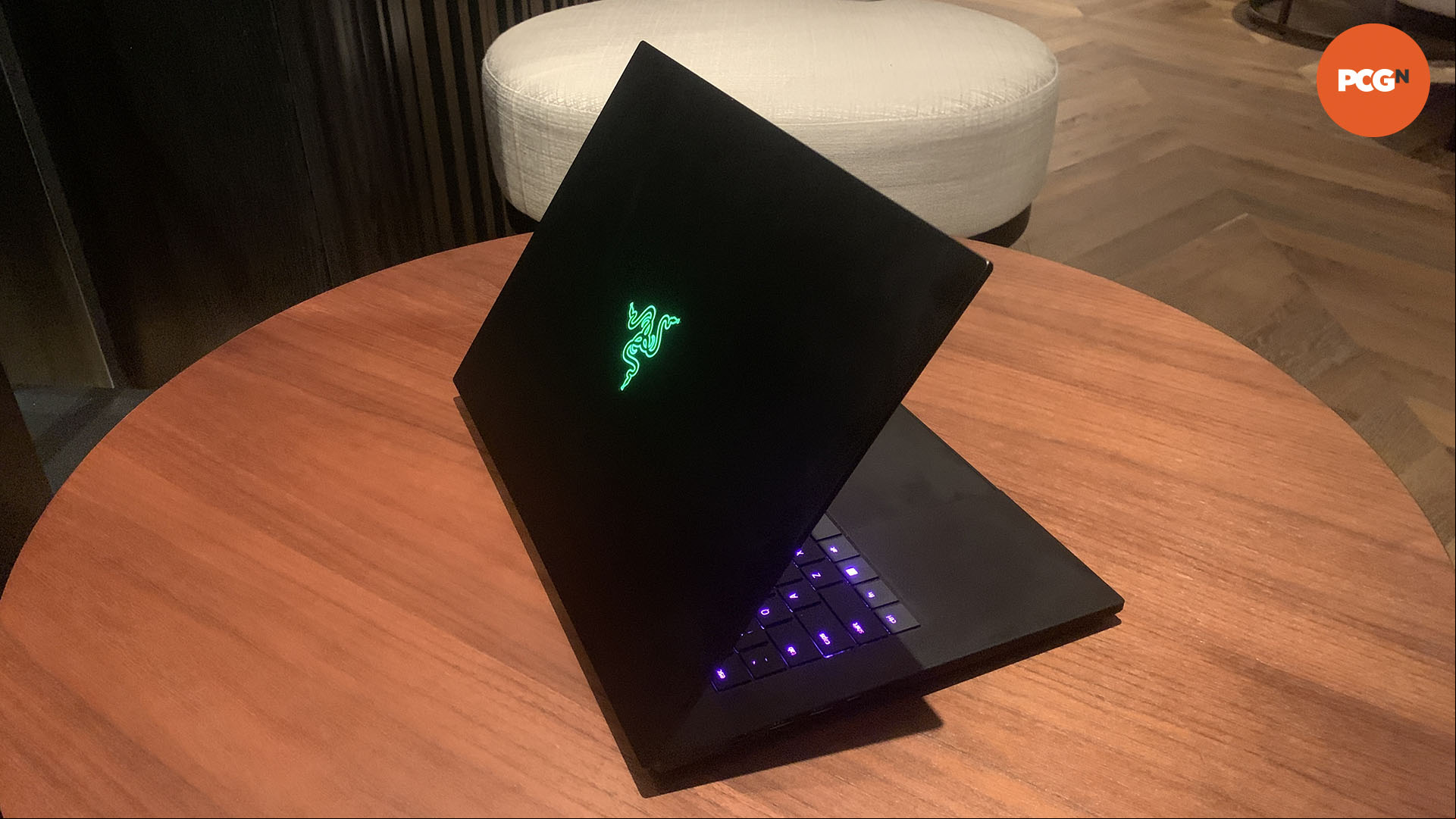 Razer Blade 16 2025 review: Gaming laptop with lid half open at an angle