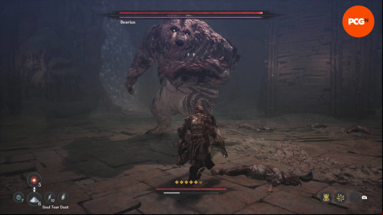 Bearius is a giant bear with bloody arms and is one of the many The First Berserker Khazan side mission bosses