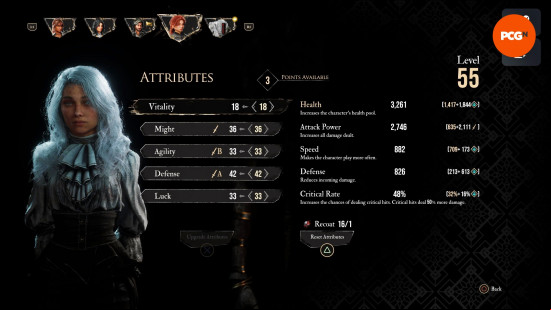 The best Expedition 33 attributes for Maelle, one of the party  in Clair Obscur.