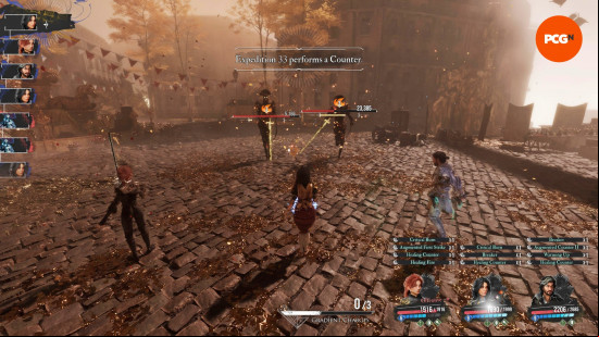 Fighting in a street in Clair Obscur.