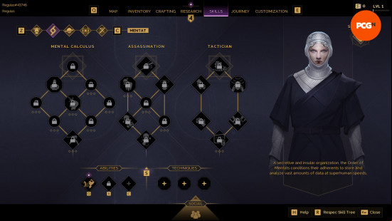 dune-awakening-skills-mentat Dune Awakening skills: the Mentat skill tree.