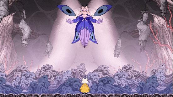 Protagonist Yi faces Lady Ethereal, a beautiful but deadly butterfly and one of the Ten Sols in Nine Sols.