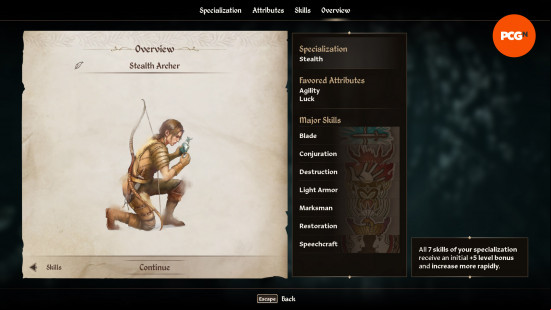 Oblivion Remastered best class: the Stealth Archer class.