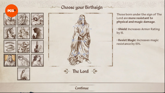Best birthsign in Oblivion Remastered: The Lord.