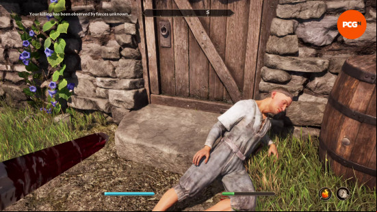Oblivion Remastered Dark Brotherhood: the corpse of a peasant man.