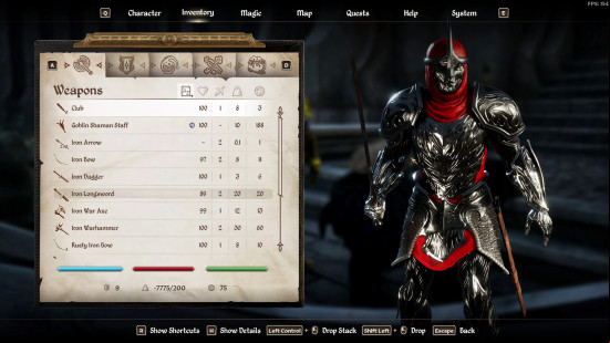 Oblivion Remastered mods: a warrior wearing magical black and red armor.