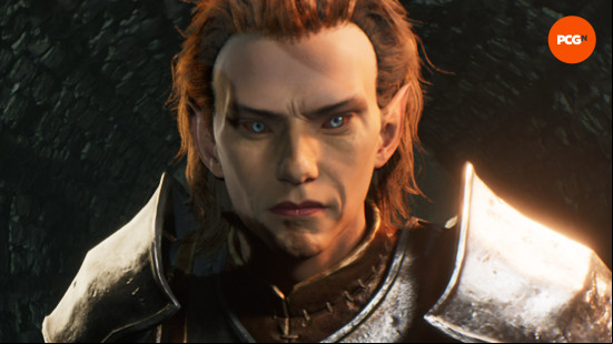 Oblivion Remastered race best: a woof elf with a high hairline and pointed ears.