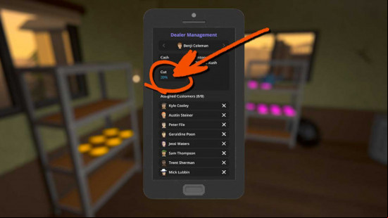 The phone app in Schedule 1.