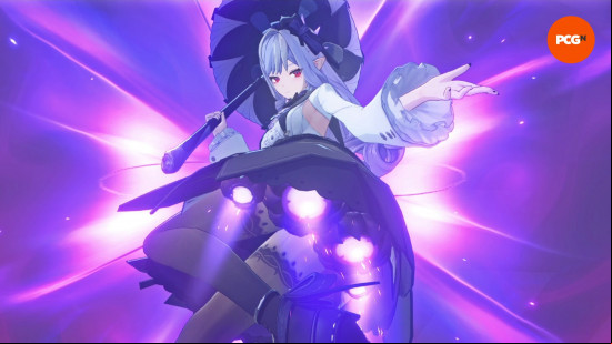 Vivian strikes a pose during her ultimate attack as one of the best characters on our ZZZ tier list.