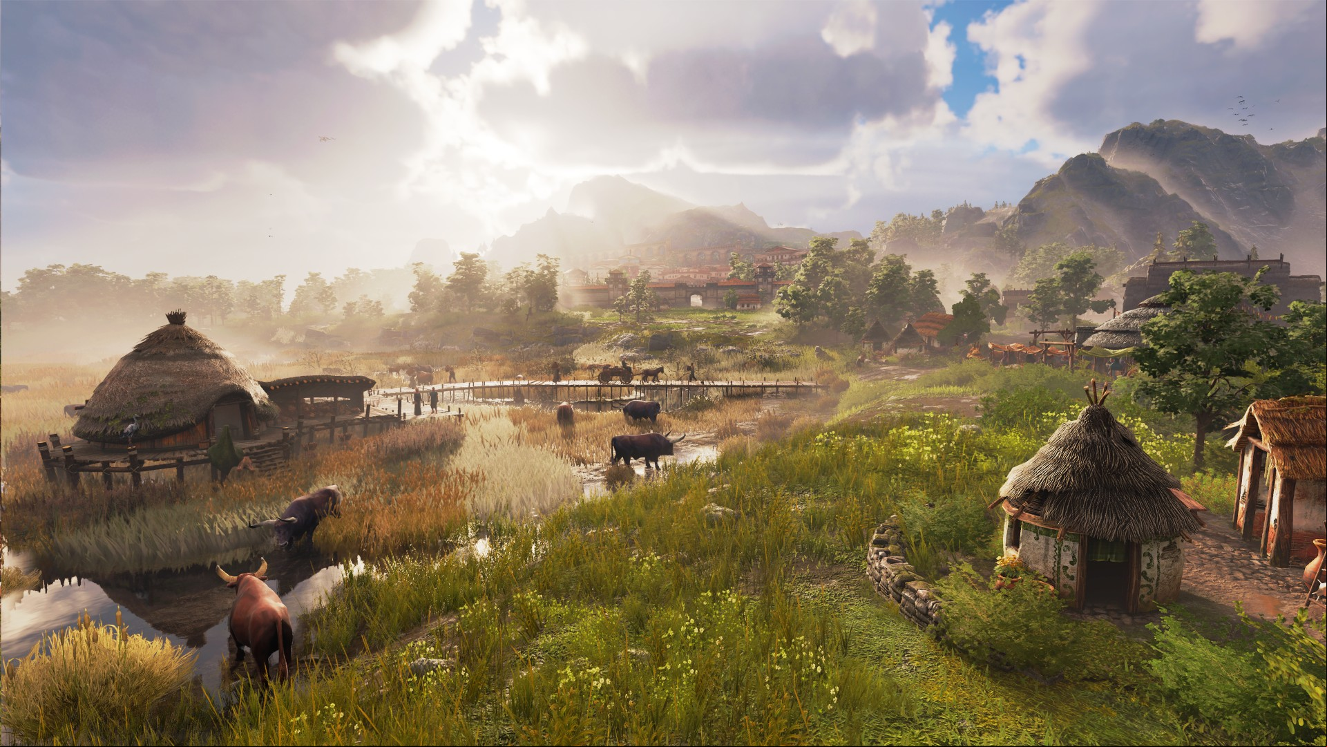 Anno 117 Steam city-building game: A field in Ubisoft strategy game Anno 117
