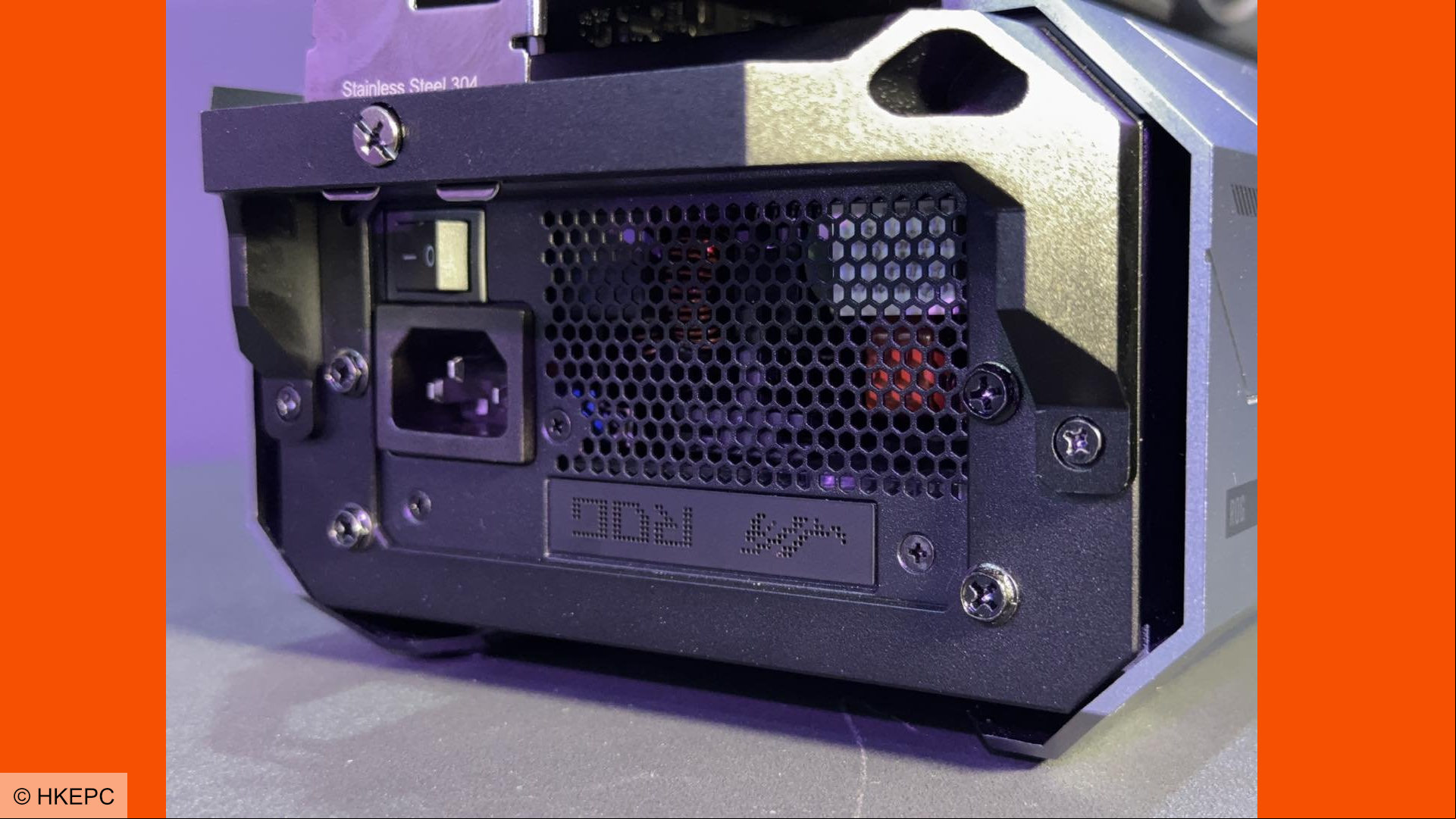 Power supply installed in the Asus ROG XG Station 3 eGPU
